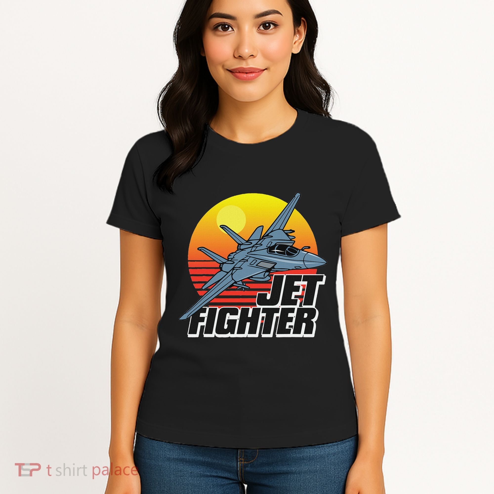 Born To Fly Fighter Jet Plane Airplane Women's T-Shirt