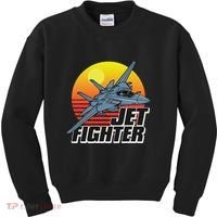 Born To Fly Fighter Jet Plane Airplane Kids Sweatshirt thumb 0