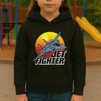 Born To Fly Fighter Jet Plane Airplane Kids Hoodie thumb 3