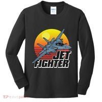 Born To Fly Fighter Jet Plane Airplane Kids Long Sleeve Shirt thumb 0