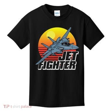Born To Fly Fighter Jet Plane Airplane Kids T-Shirt