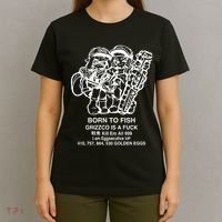 Born To Fish Grizzco Is A Fuck Kill Em All 999 T-Shirt thumb 4