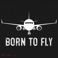Born To Fly Funny Airplane Pilot Gift Men Aviation Airline Coaster thumb 2
