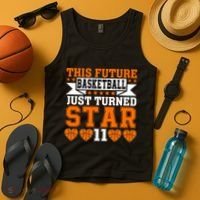 Basketball This Future Just Turned Star Tank Top thumb 4