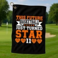 Basketball This Future Just Turned Star Golf Towel thumb 1