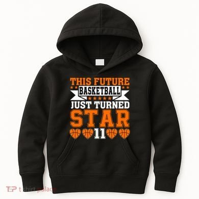 Basketball This Future Just Turned Star Kids Hoodie