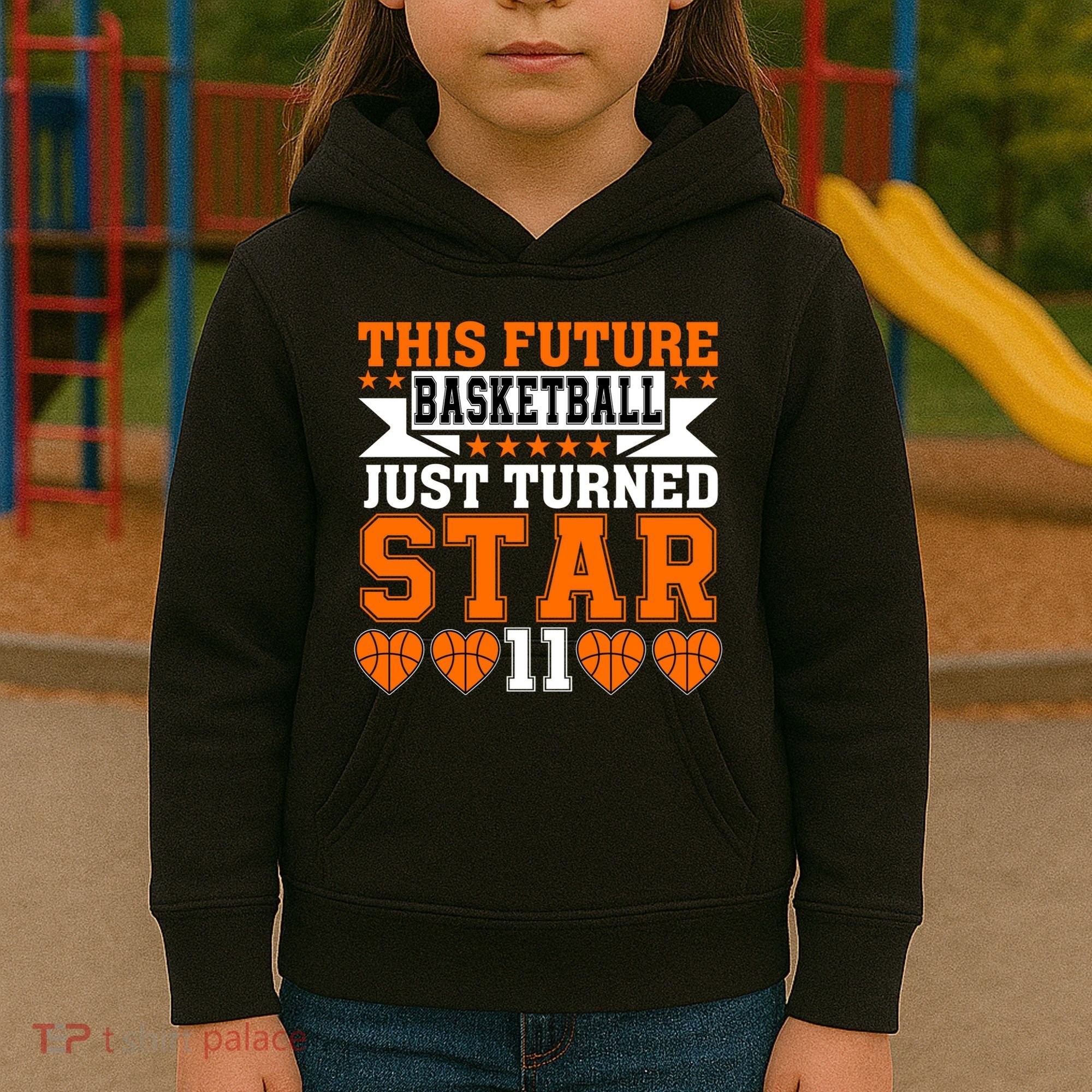 Basketball This Future Just Turned Star Kids Hoodie
