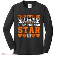 Basketball This Future Just Turned Star Kids Long Sleeve Shirt thumb 0