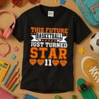 Basketball This Future Just Turned Star Kids T-Shirt thumb 3