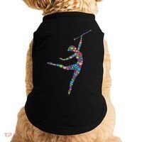 Baton Twirling Girl Silhouette Dancing Twirler Majorette Doggie Tank thumb 0