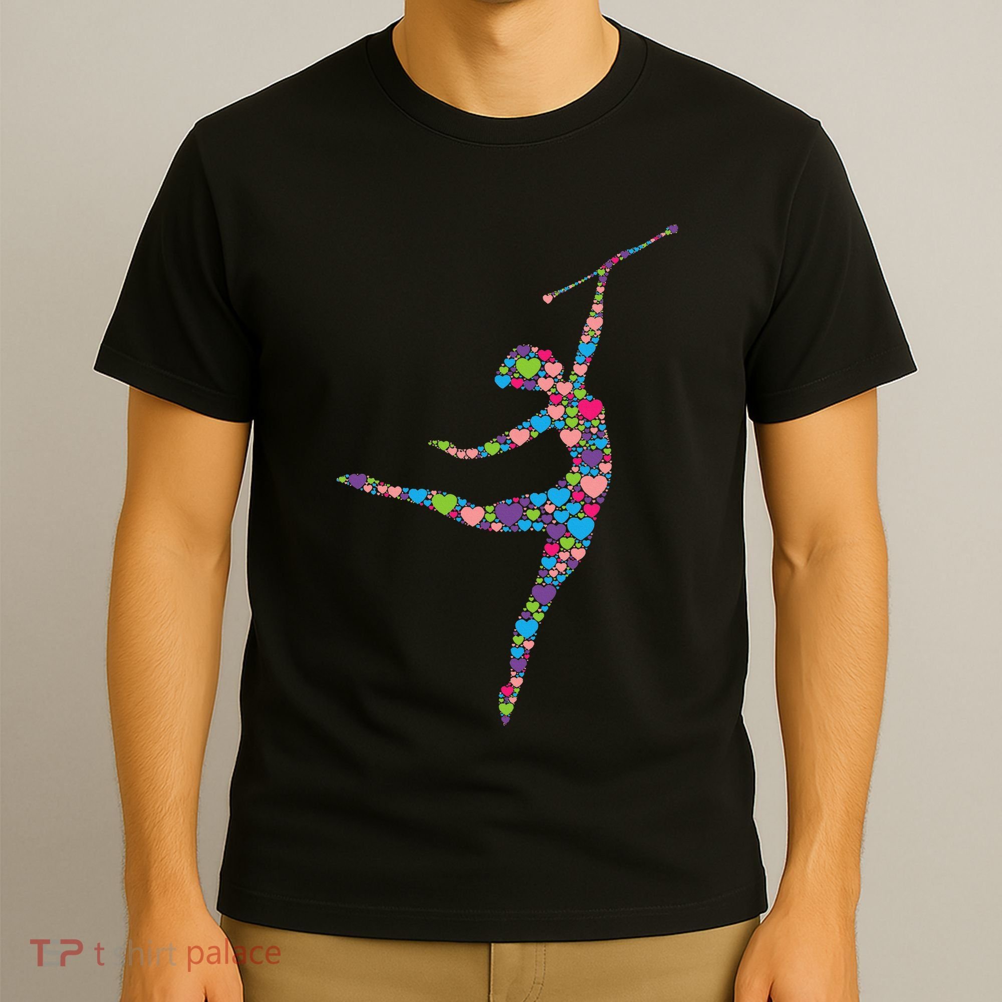 Baton Twirling Girl Silhouette Dancing Twirler Majorette T-Shirt