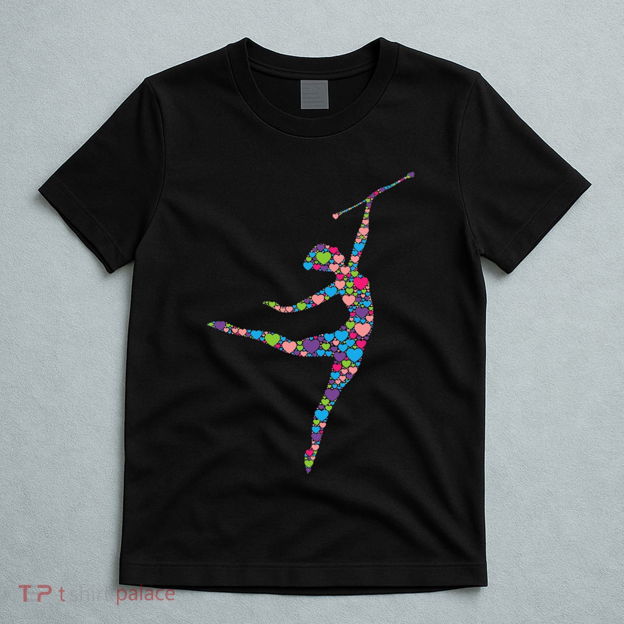 Baton Twirling Girl Silhouette Dancing Twirler Majorette T-Shirt