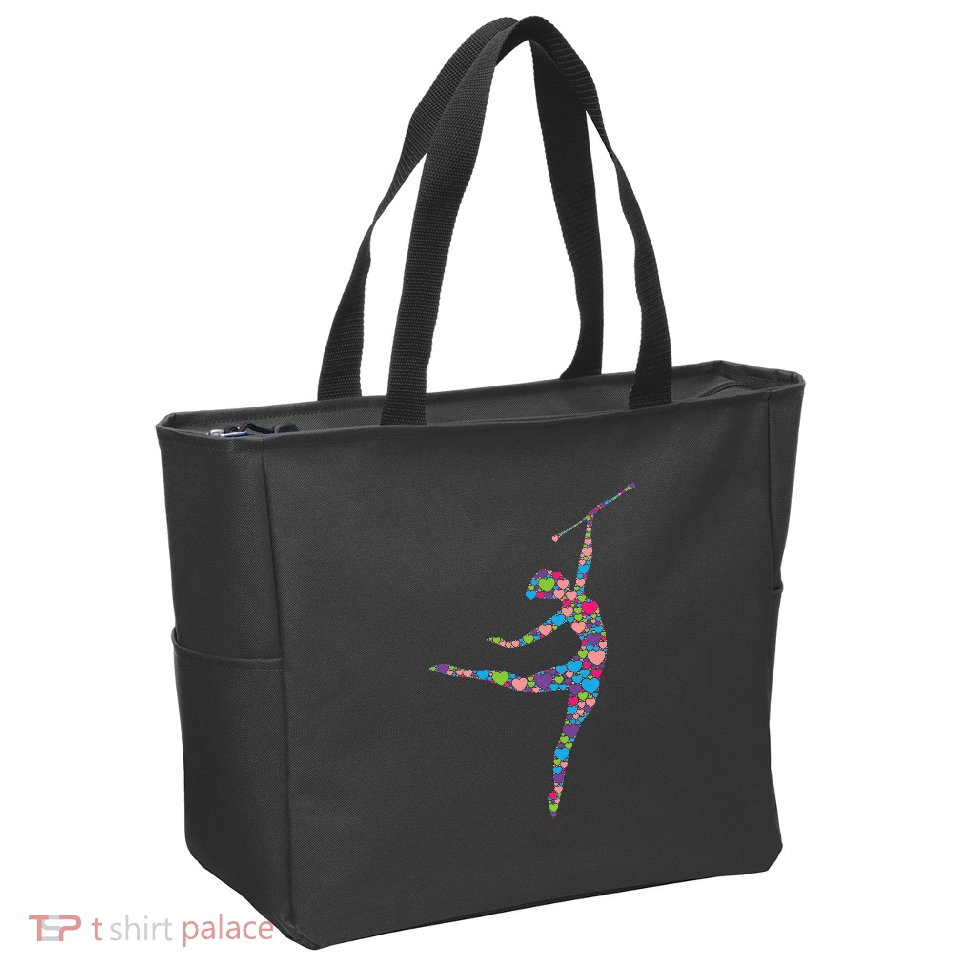 Baton Twirling Girl Silhouette Dancing Twirler Majorette Tote Bag