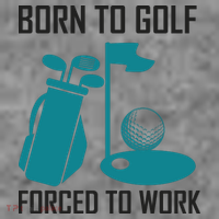 Born To Golf Forced To Work Toddler Hoodie thumb 2