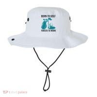 Born To Golf Forced To Work Bucket Hat thumb 0