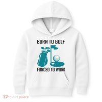 Born To Golf Forced To Work Kids Hoodie thumb 0