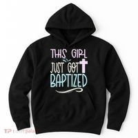 Baptism This Girl Baptized Christian 23 Hoodie thumb 0