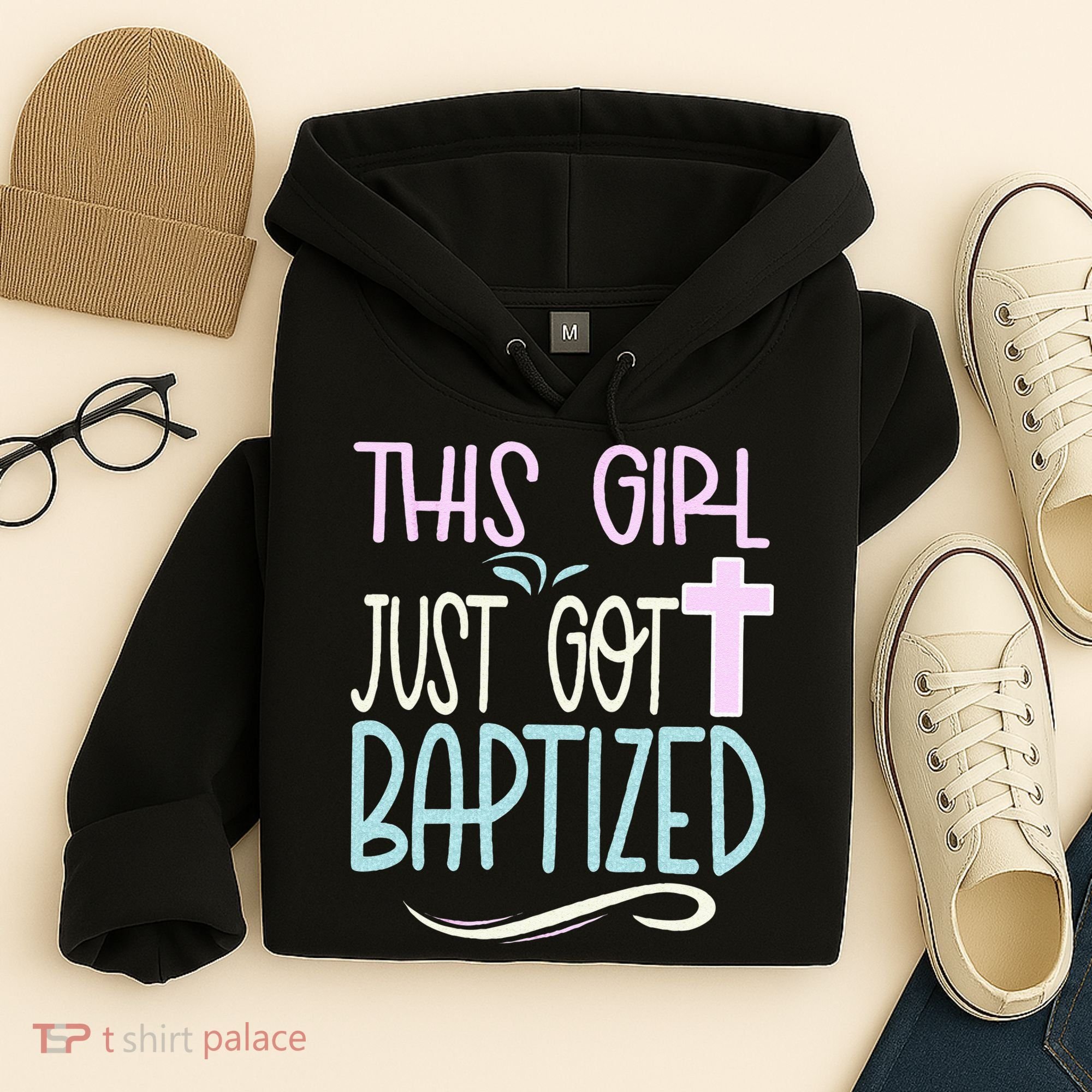 Baptism This Girl Baptized Christian 23 Hoodie