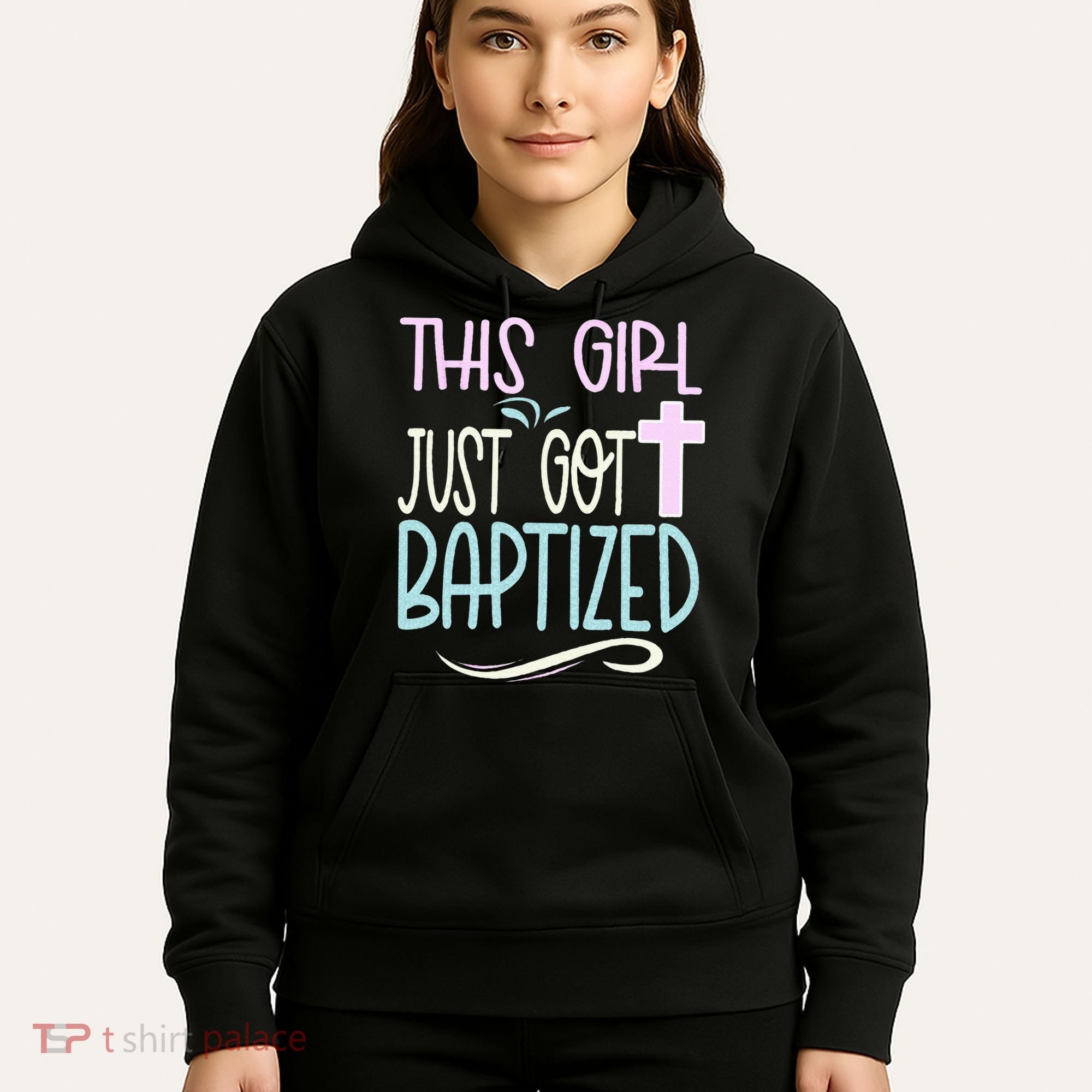 Baptism This Girl Baptized Christian 23 Hoodie