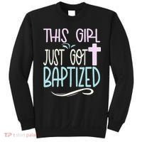 Baptism This Girl Baptized Christian 23 Sweatshirt thumb 0