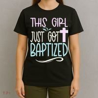 Baptism This Girl Baptized Christian 23 T-Shirt thumb 4