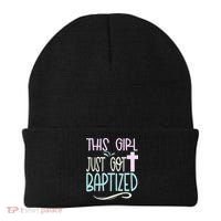 Baptism This Girl Baptized Christian 23 Beanie thumb 0