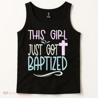 Baptism This Girl Baptized Christian 23 Tank Top thumb 2