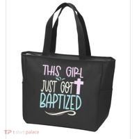 Baptism This Girl Baptized Christian 23 Tote Bag thumb 3