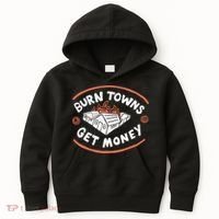 Burn Towns Get Money Kids Hoodie thumb 0