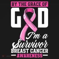 By The Grace God I'm A Survivor Breast Cancer Survivor Polo thumb 3