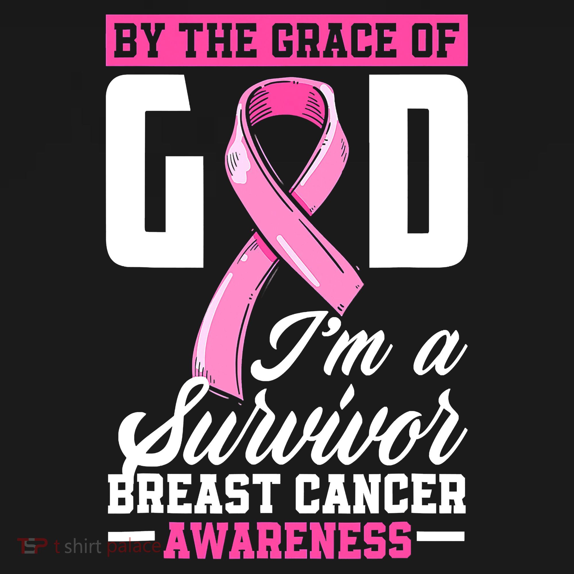 By The Grace God I'm A Survivor Breast Cancer Survivor Polo