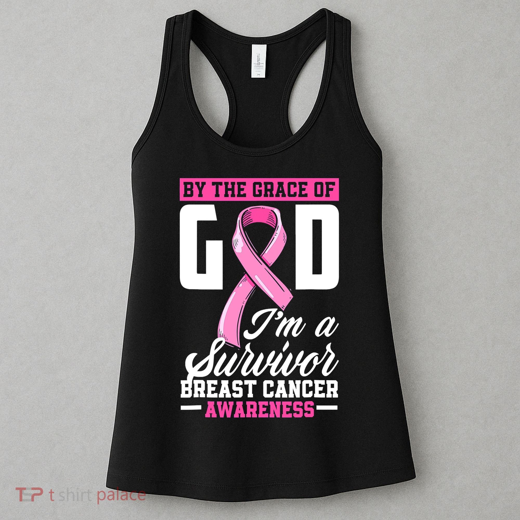 By The Grace God I'm A Survivor Breast Cancer Survivor Women's Tank Top