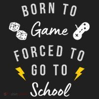 Born To Game Forced To Go To School Gamer Beanie thumb 2