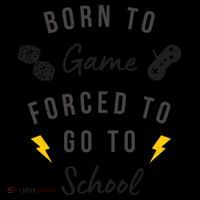 Born To Game Forced To Go To School Gamer 16oz Travel Tumbler thumb 2