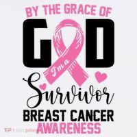 By The Grace God Im A Survivor Breast Cancer Awareness Women's Tank Top thumb 5