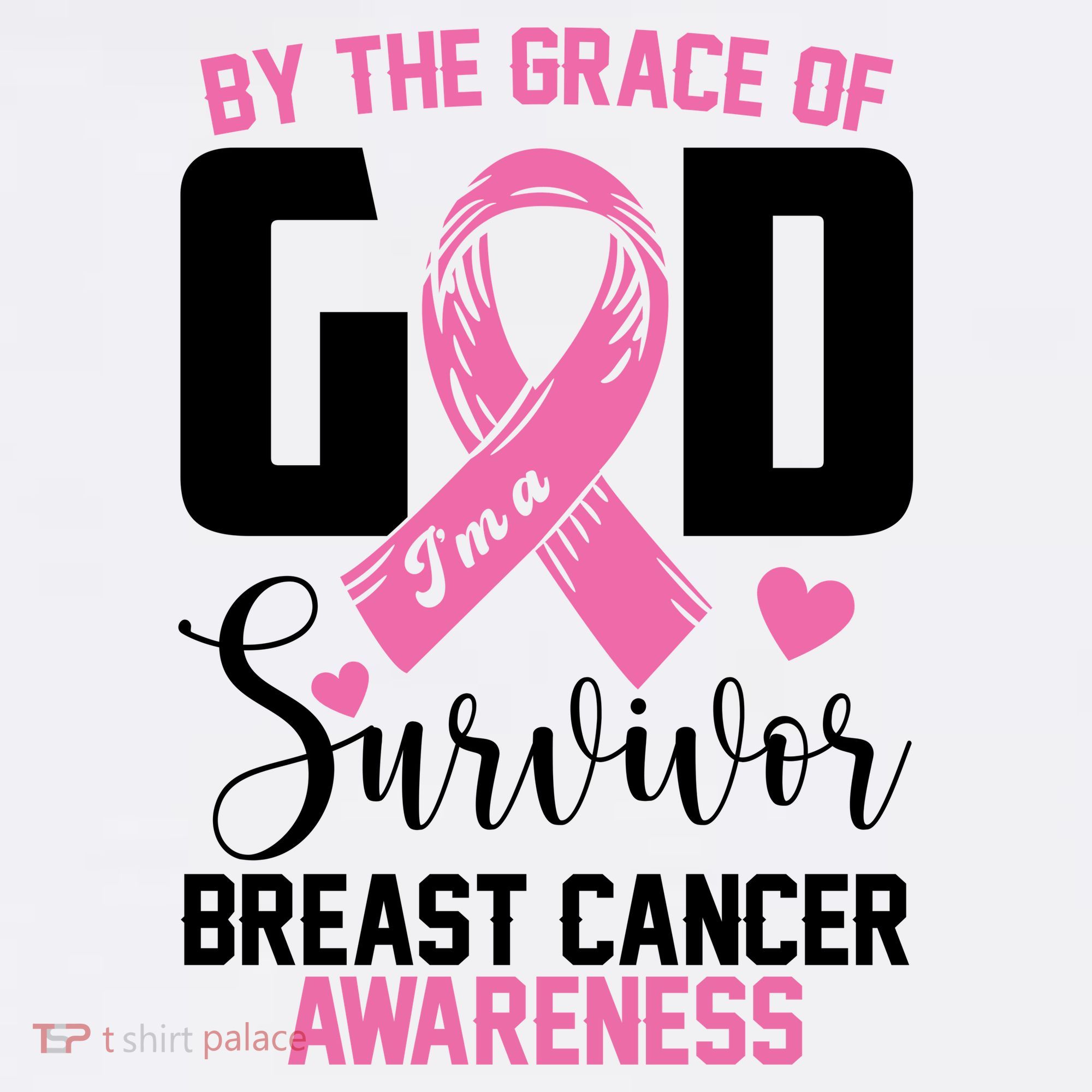By The Grace God Im A Survivor Breast Cancer Awareness Women's Tank Top