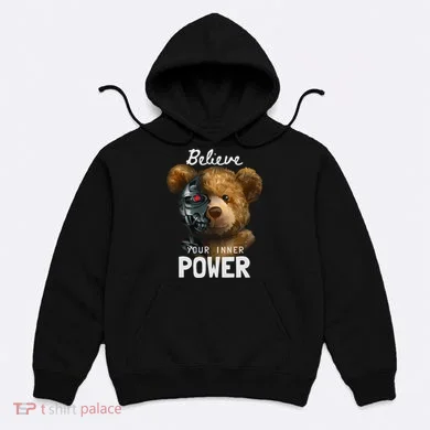 Bear Toy Half Robot Hoodie
