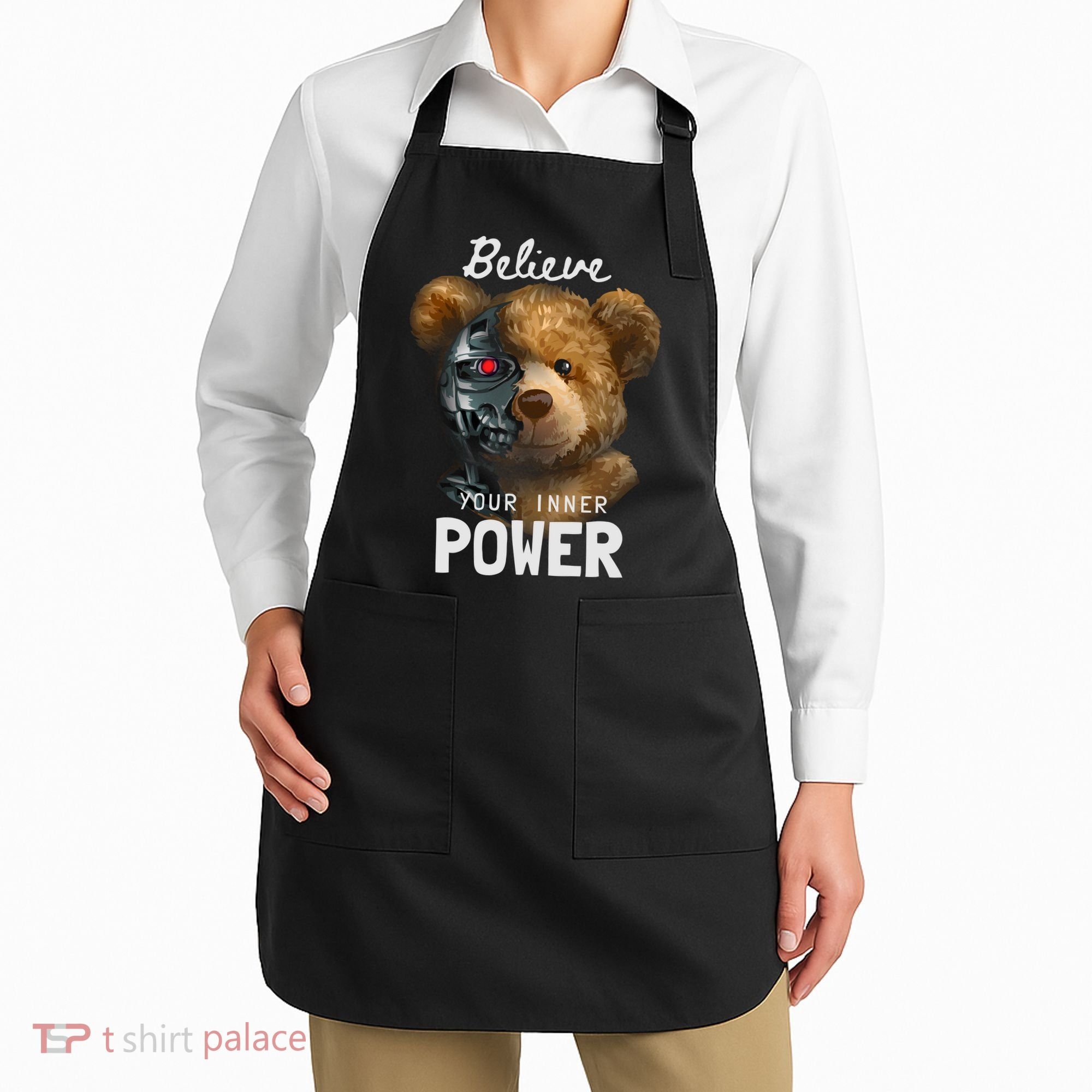 Bear Toy Half Robot Apron