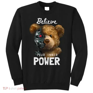 Bear Toy Half Robot Sweatshirt
