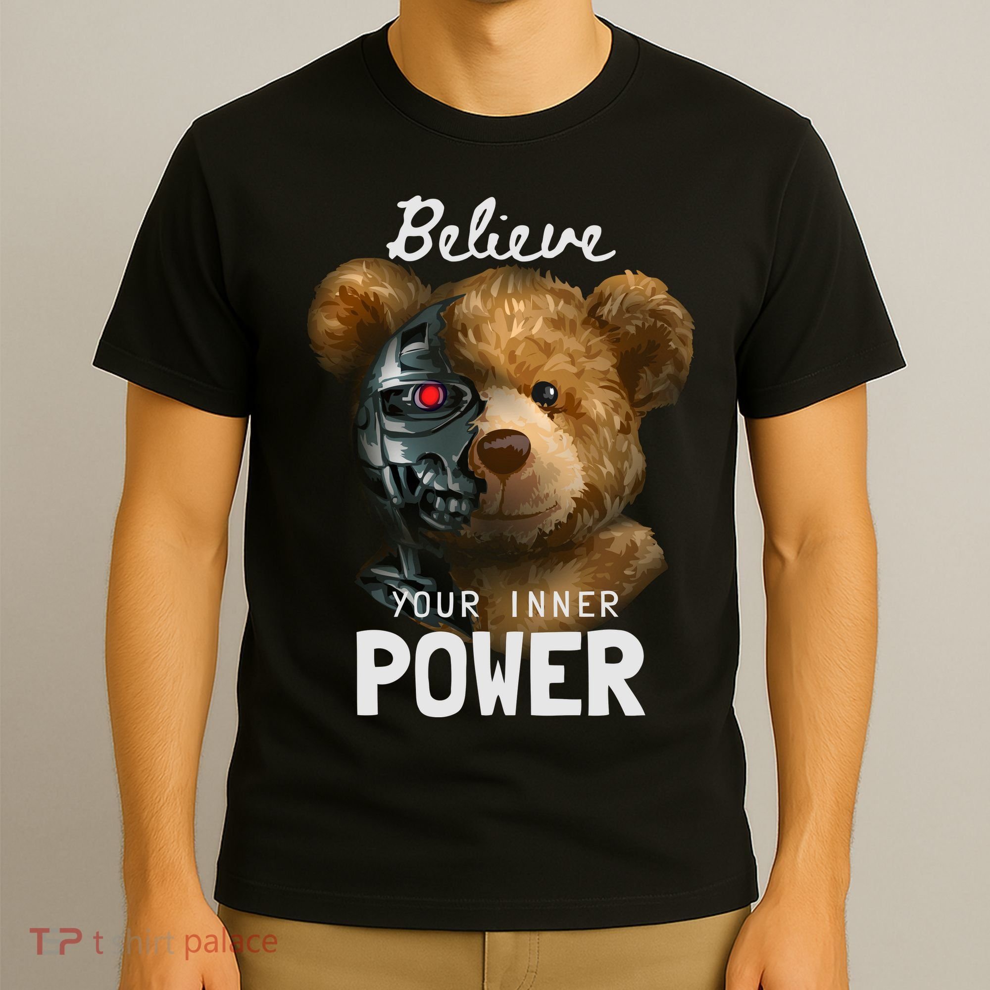 Bear Toy Half Robot T-Shirt