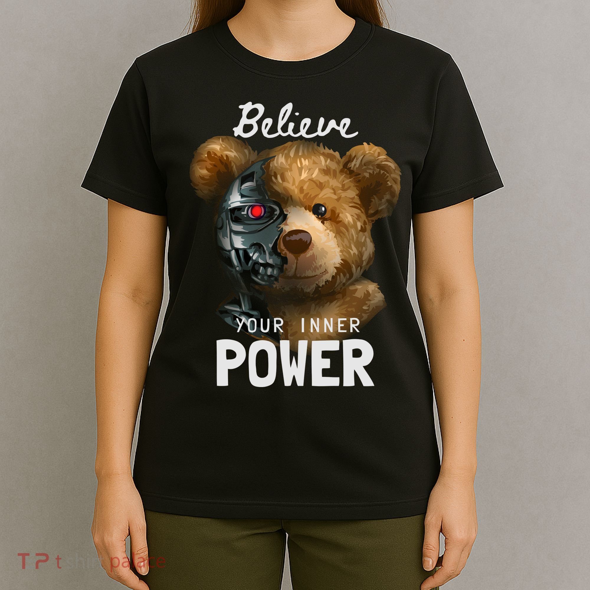 Bear Toy Half Robot T-Shirt