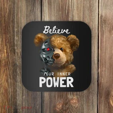 Bear Toy Half Robot Coaster