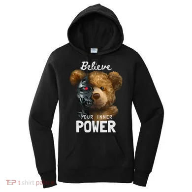 Bear Toy Half Robot Women's Hoodie