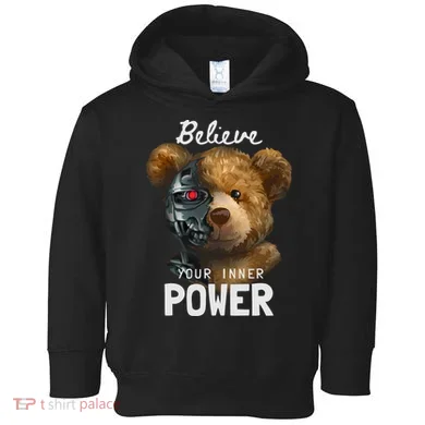 Bear Toy Half Robot Toddler Hoodie