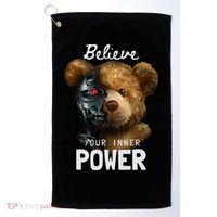 Bear Toy Half Robot Golf Towel thumb 0