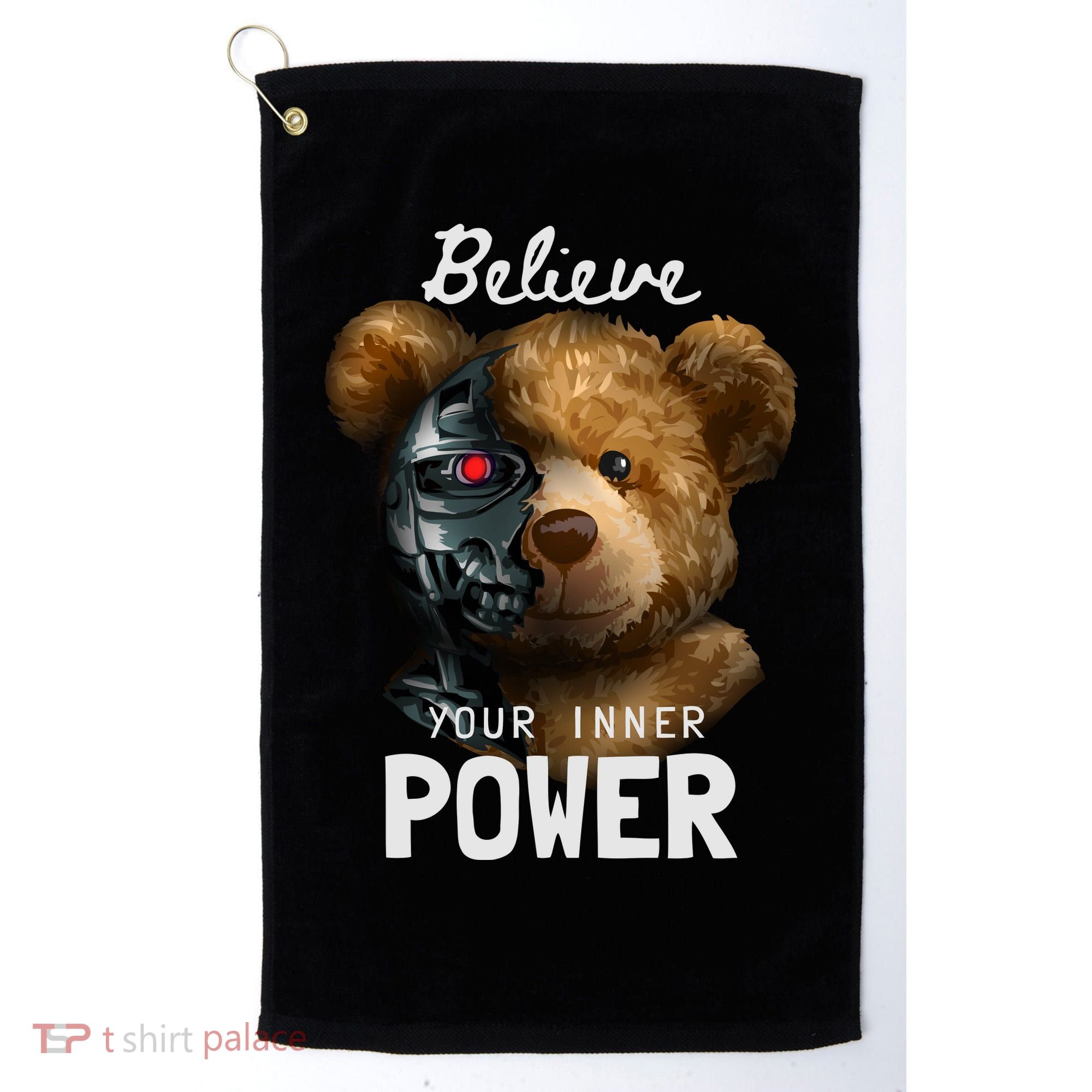 Bear Toy Half Robot Golf Towel