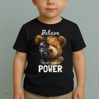 Bear Toy Half Robot Toddler T-Shirt thumb 2