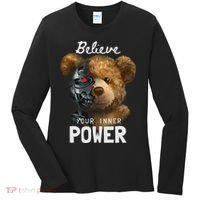 Bear Toy Half Robot Women's Long Sleeve Shirt thumb 0