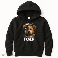 Bear Toy Half Robot Kids Hoodie thumb 0