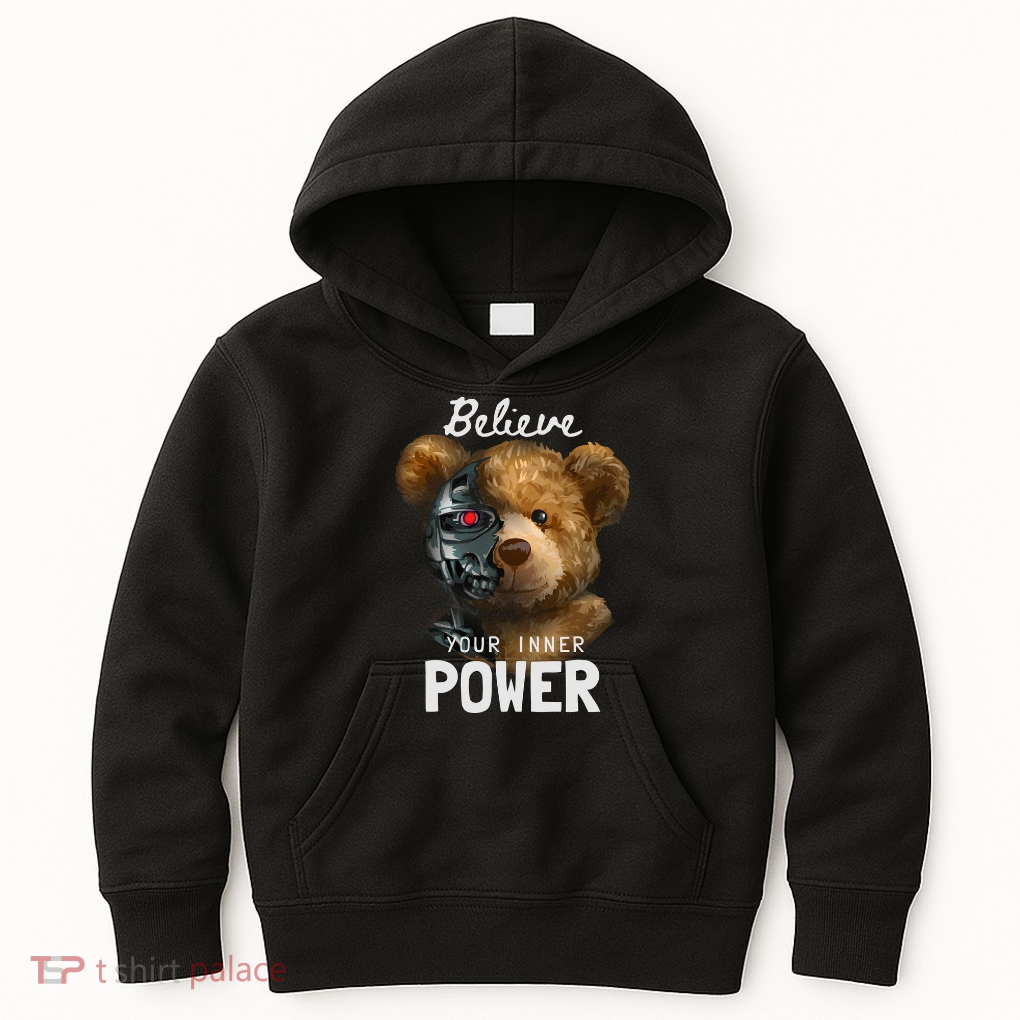 Bear Toy Half Robot Kids Hoodie